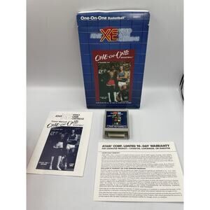 One-On-One Basketball XE Cart Cartridge Atari 400/800 Complete With Manual